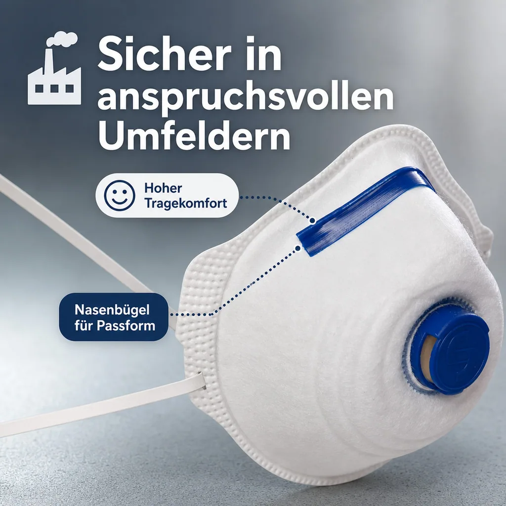 Atemschutzmaske Mandil FFP2/V - 3 Stück