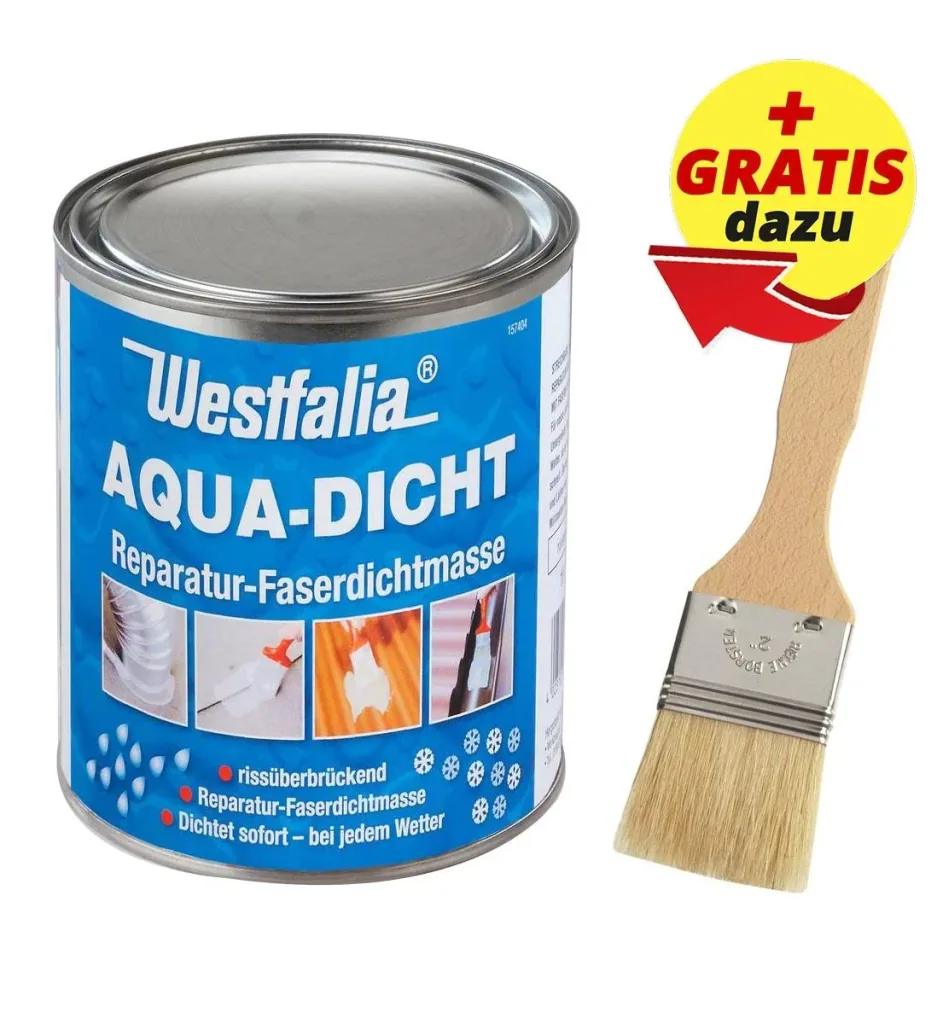 Aqua Dicht "Transparent" + GRATIS dazu 1 Pinsel