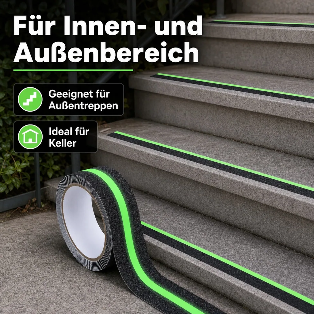 Anti-Rutsch-Leuchtband 2in1, 1 Stück