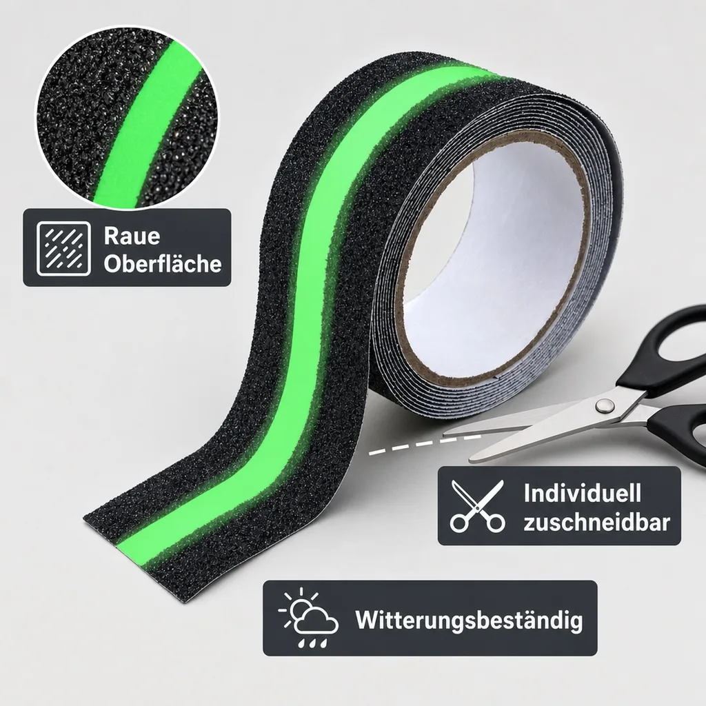 Anti-Rutsch-Leuchtband 2in1, 1 Stück