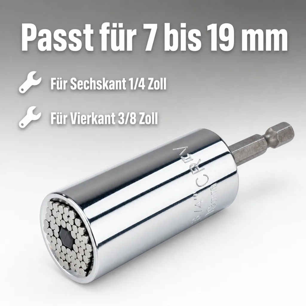 Universalnuss 1/2", 7 - 19 mm