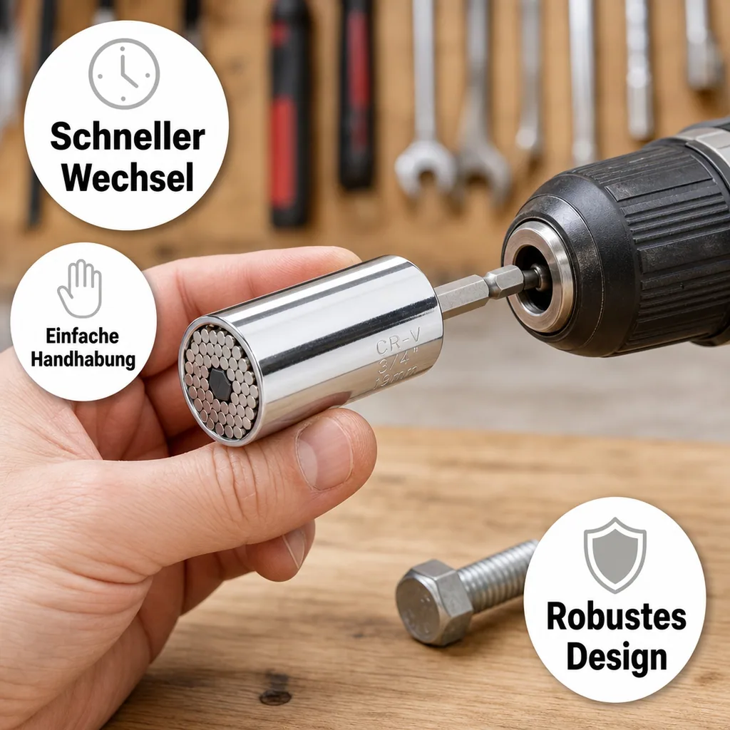 Universalnuss 1/2", 7 - 19 mm