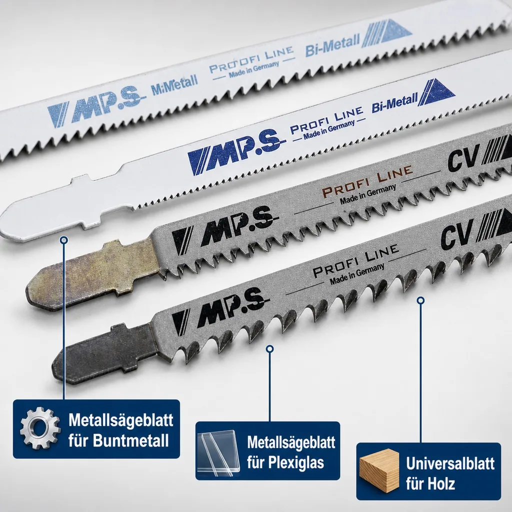 Stichsägeblatt Set 5 teilig. für AEG, Bosch und Makita