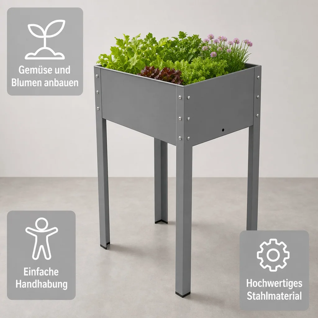 Metall Hochbeet "Freising" Größe L