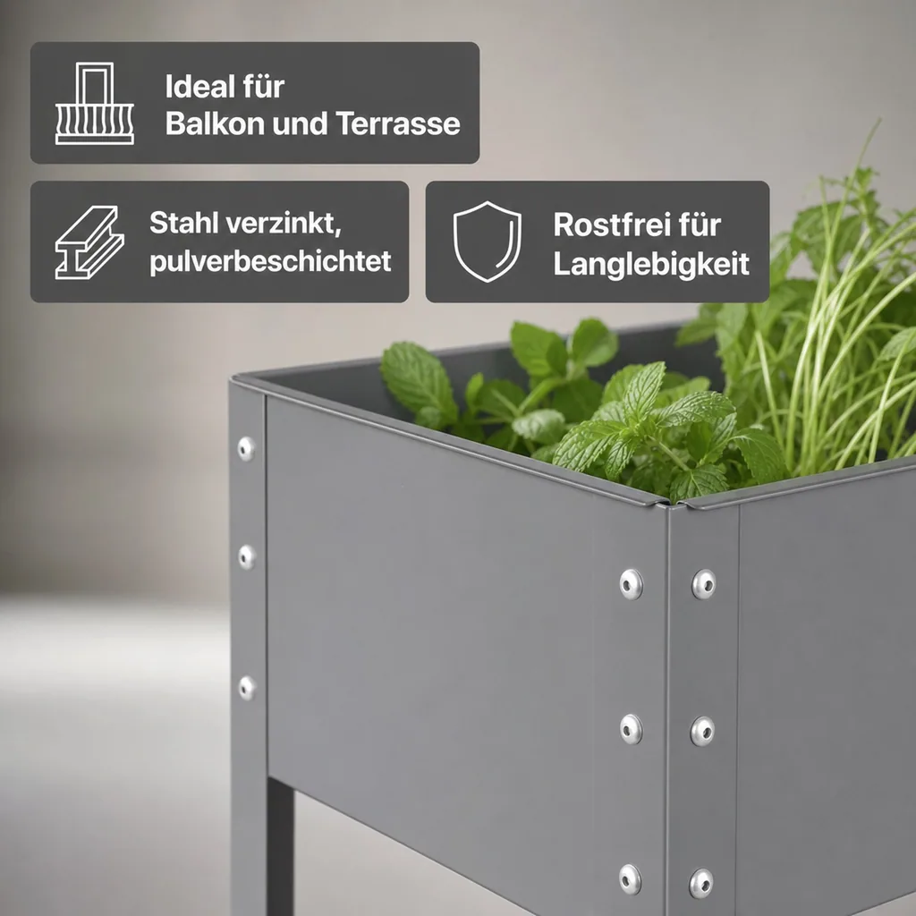 Metallhochbeet "Freising", Größe L