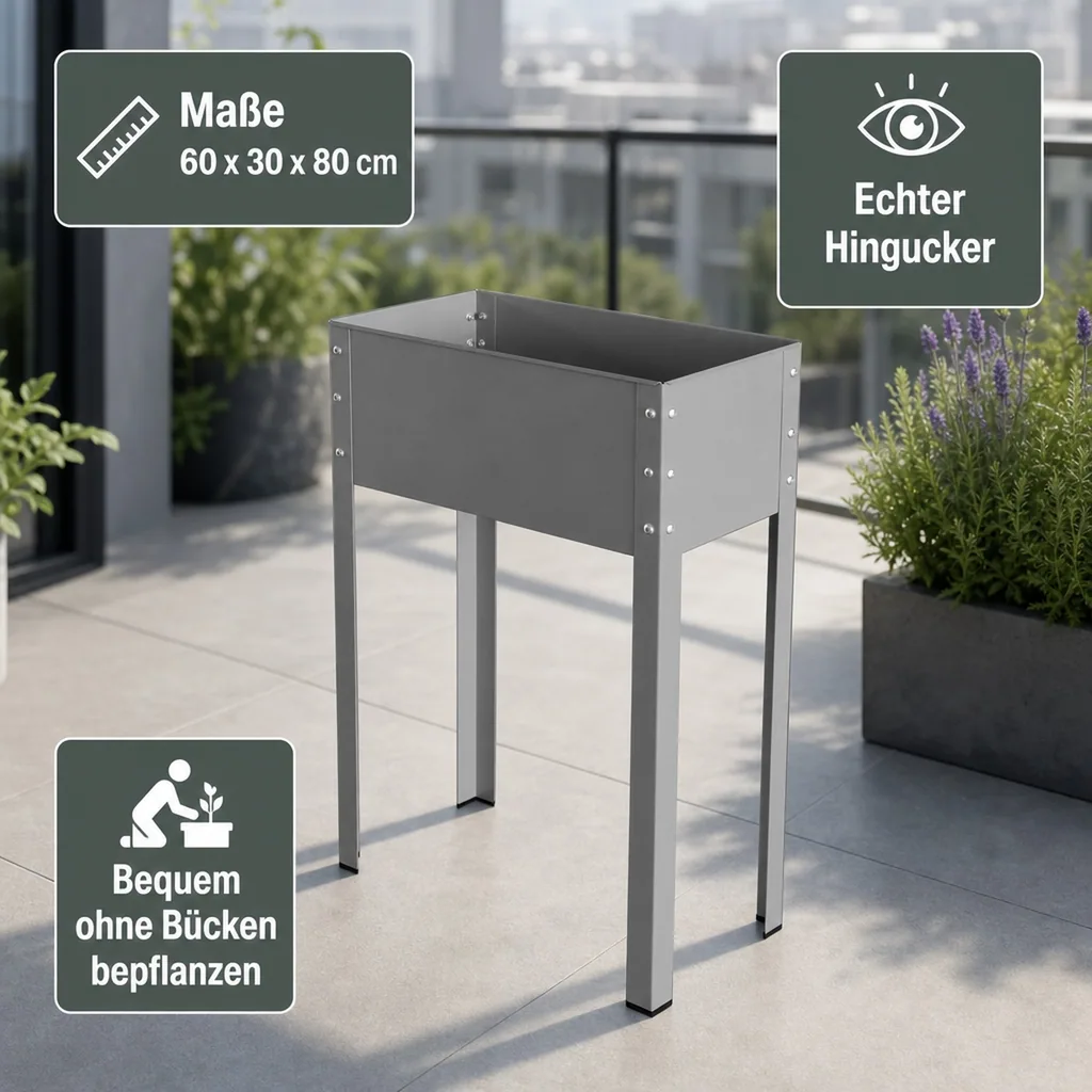 Metallhochbeet "Freising", Größe L