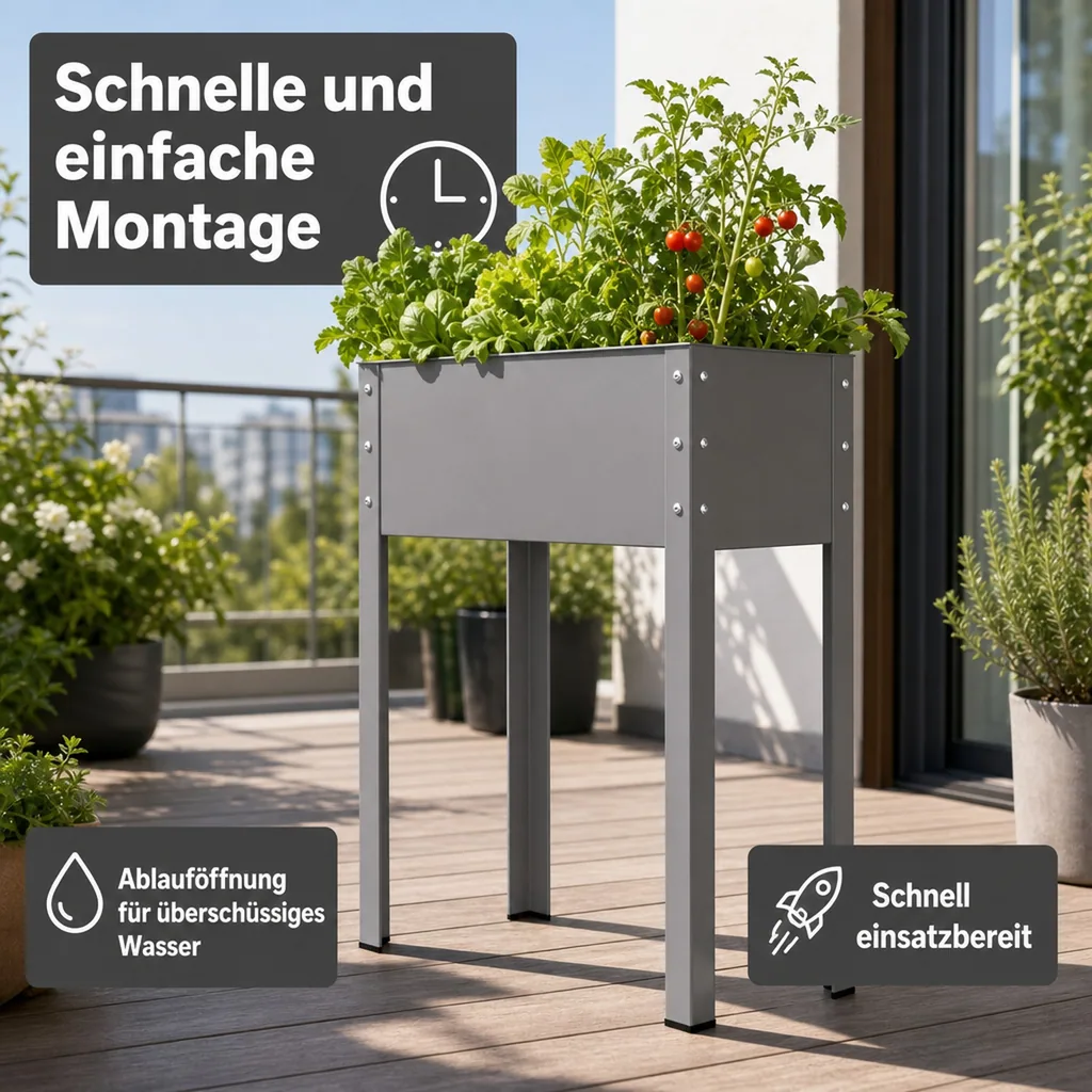 Metallhochbeet "Freising", Größe L