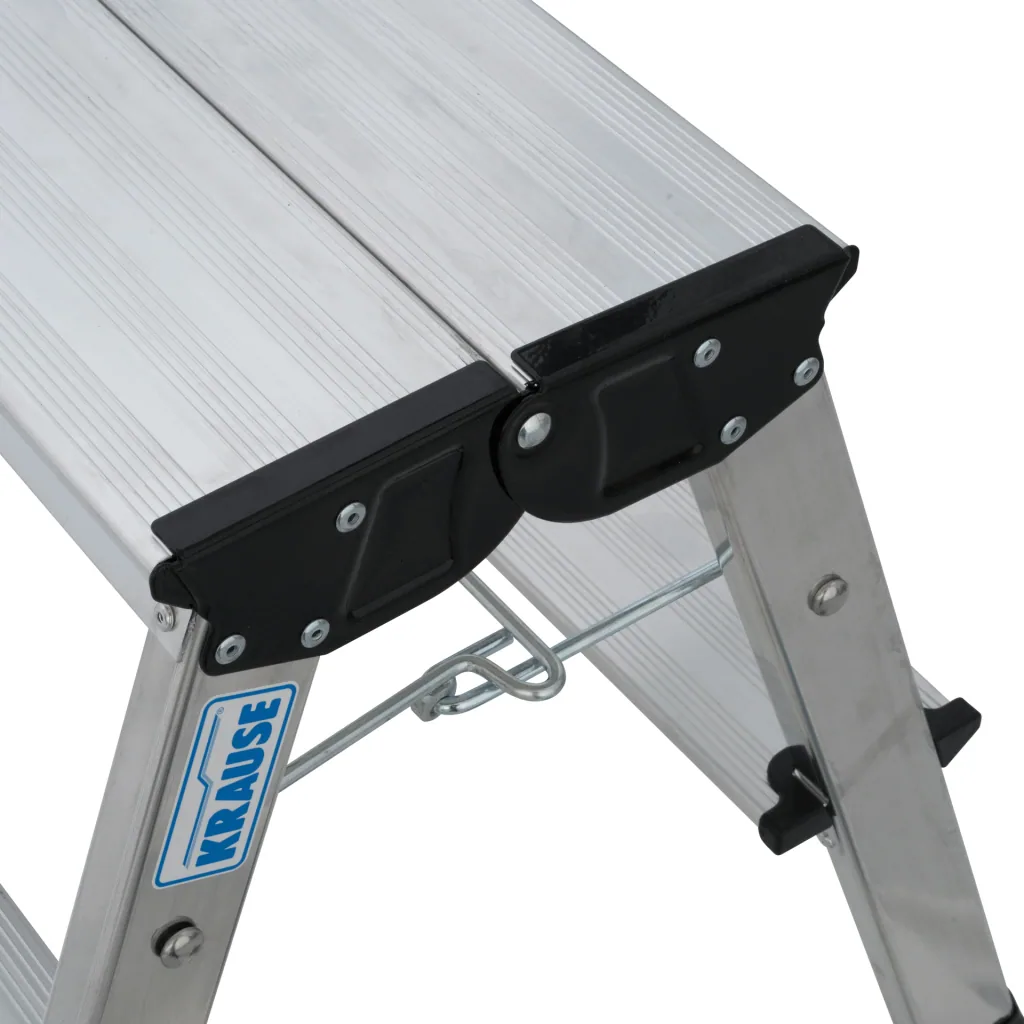 „ROLLY“ DOPPEL-KLAPPTRITT ALU NATUR 2x2 STUFEN