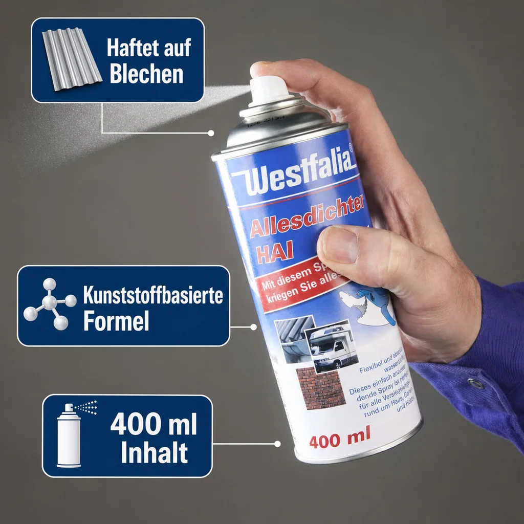 Allesdichter 400 ml Spray, Farbe grau