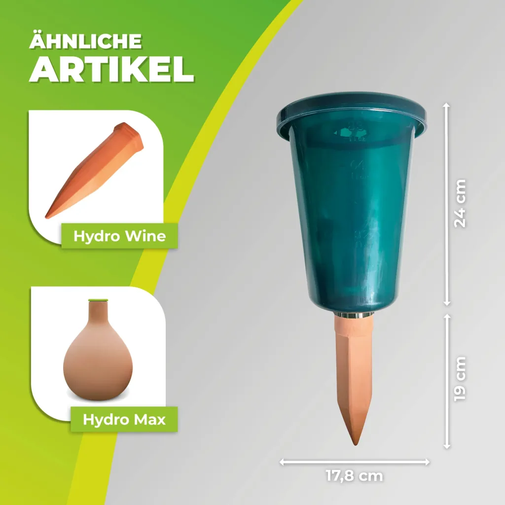Bewässerungskegel inklusive Becher "Hydro Cup" 4er Set