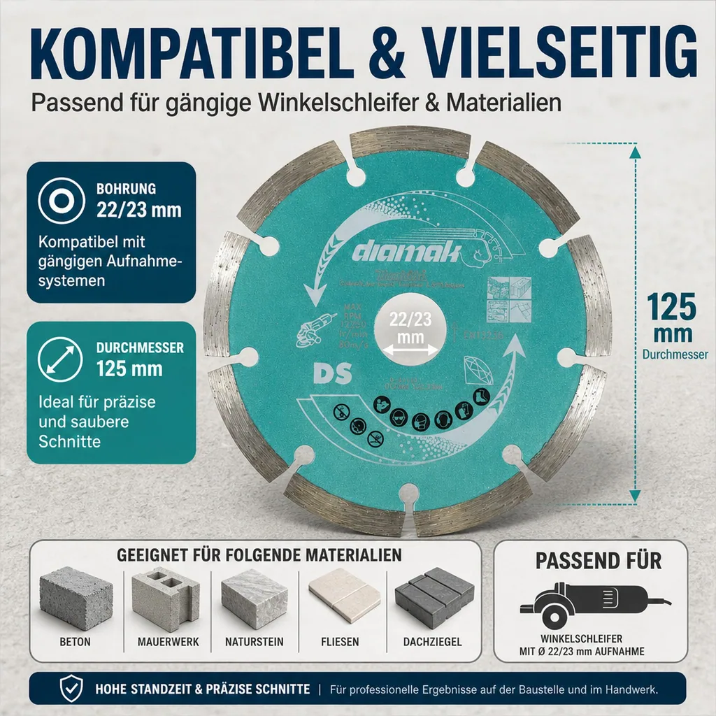 Diamantscheiben DIAMAK 125 mm
