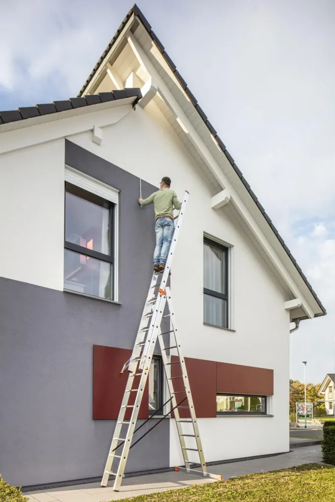 Tribilo Sprossen-Vielzweckleiter 3-teilig, 3 x 12 Trassen