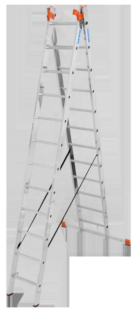 Tribilo Sprossen-Vielzweckleiter 3-teilig, 3 x 12 Trassen