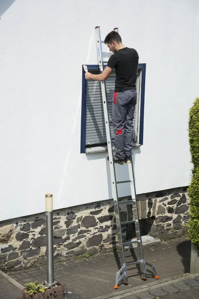 Tribilo Sprossen-Vielzweckleiter 3-teilig, 3 x 12 Trassen