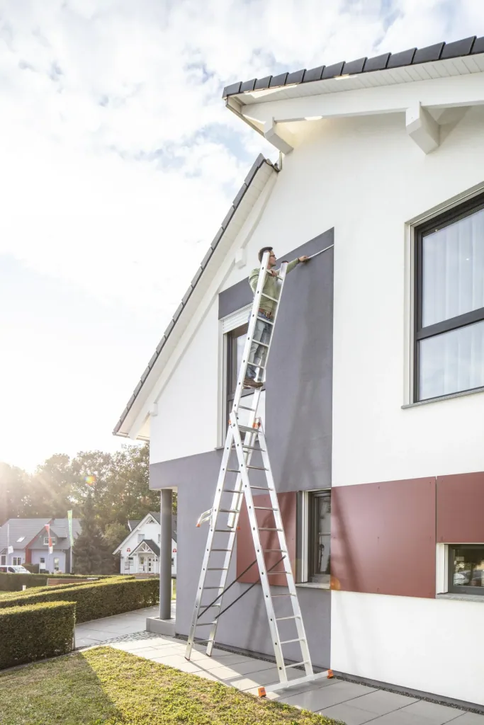 Tribilo Sprossen-Vielzweckleiter 3-teilig, 3 x 12 Trassen
