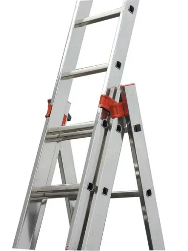 Tribilo Sprossen-Vielzweckleiter 3-teilig, 3 x 10 Sprossen