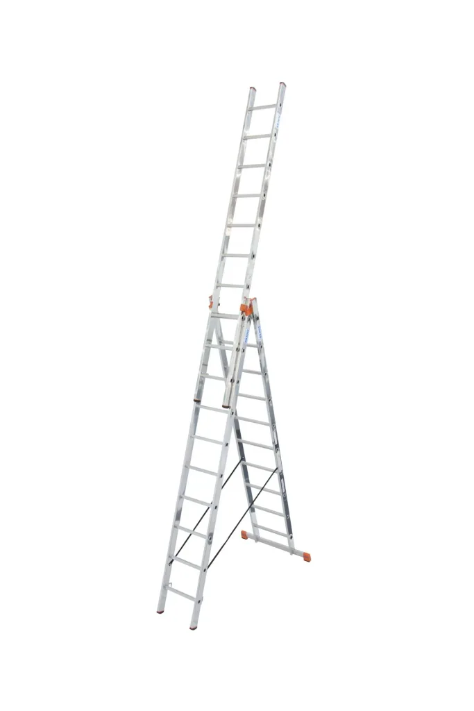 Tribilo Sprossen-Vielzweckleiter 3-teilig, 3 x 10 Sprossen