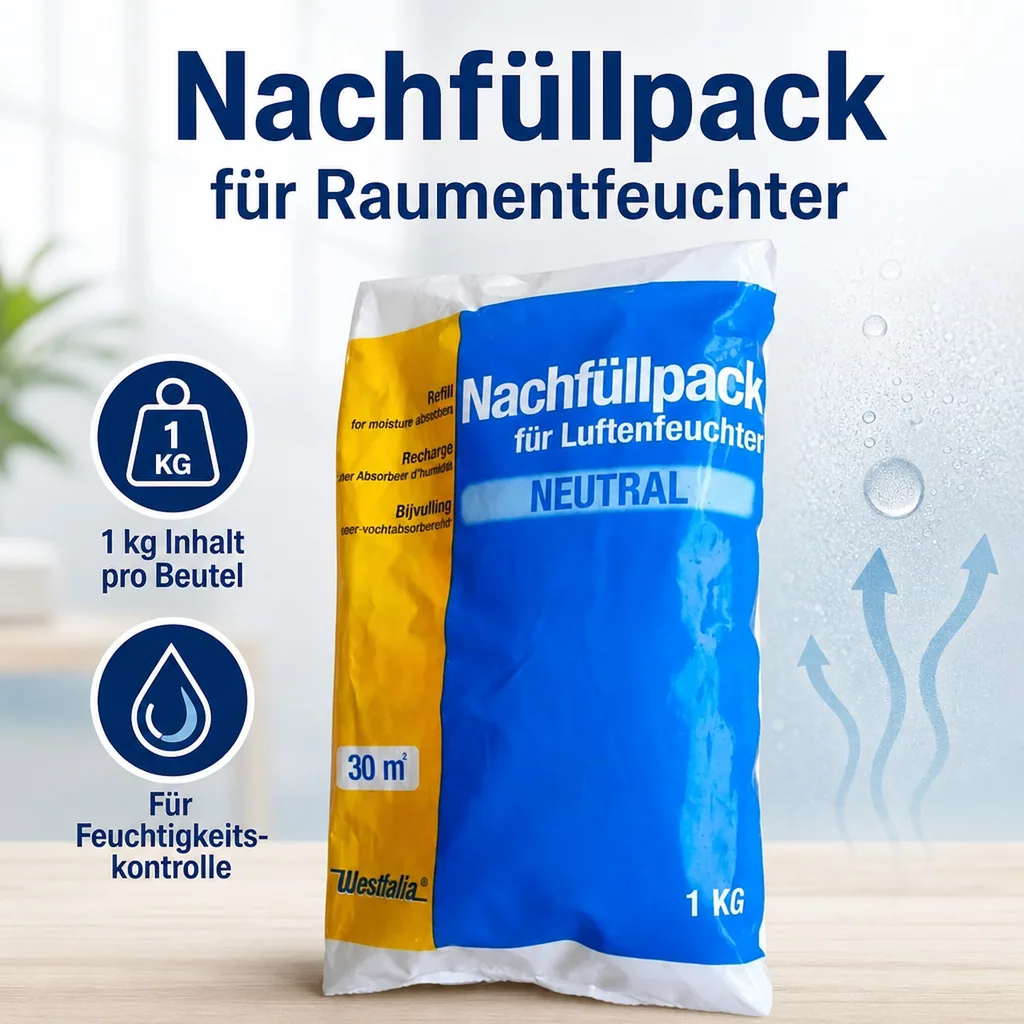 Nachfüllpack für Raumentfeuchter 1 kg