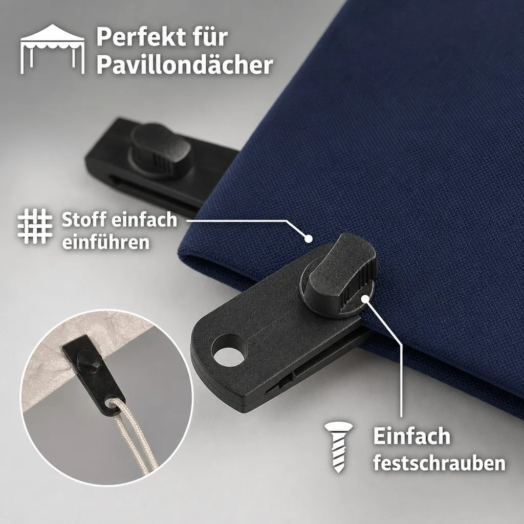 Planen-Clips-Set, 8 Stück