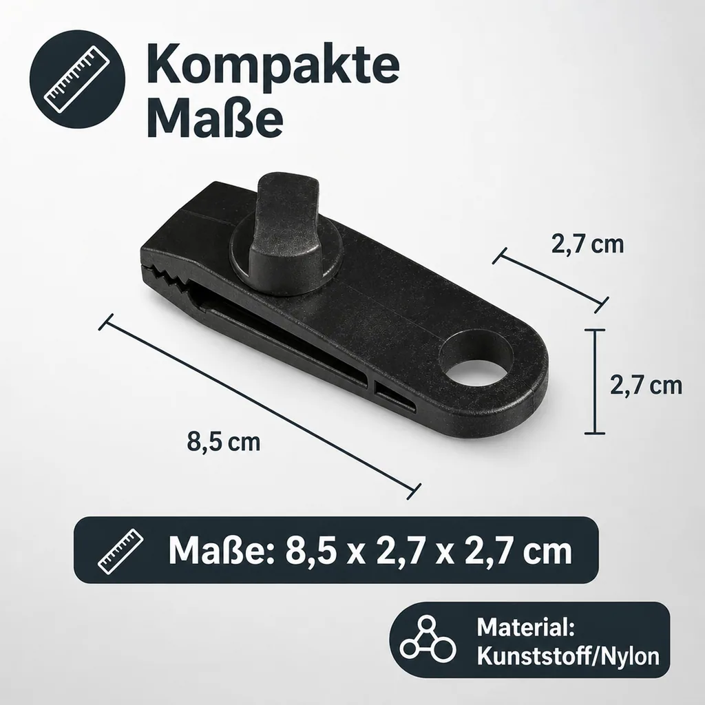 Planen-Clips-Set, 8 Stück
