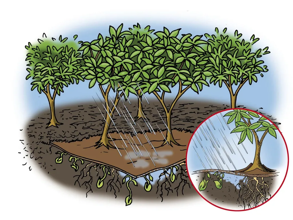 Bio Mulch Vlies, 3 x 10 m - in Profiqualität