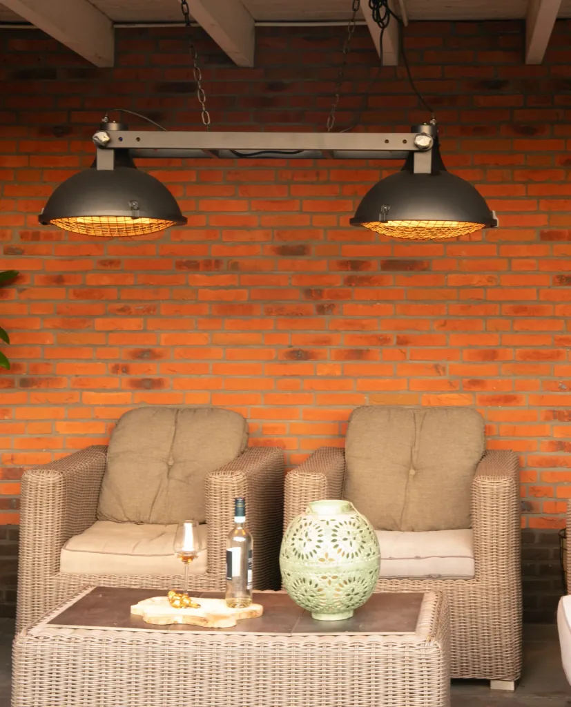 Hängeheizstrahler Indus II Bright Hanging Black 3000 Watt