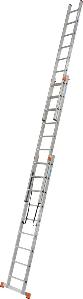 "TRIBILO" SPROSSEN-VIELZWECKLEITER, DREITEILIG 3x9 SPROSSEN