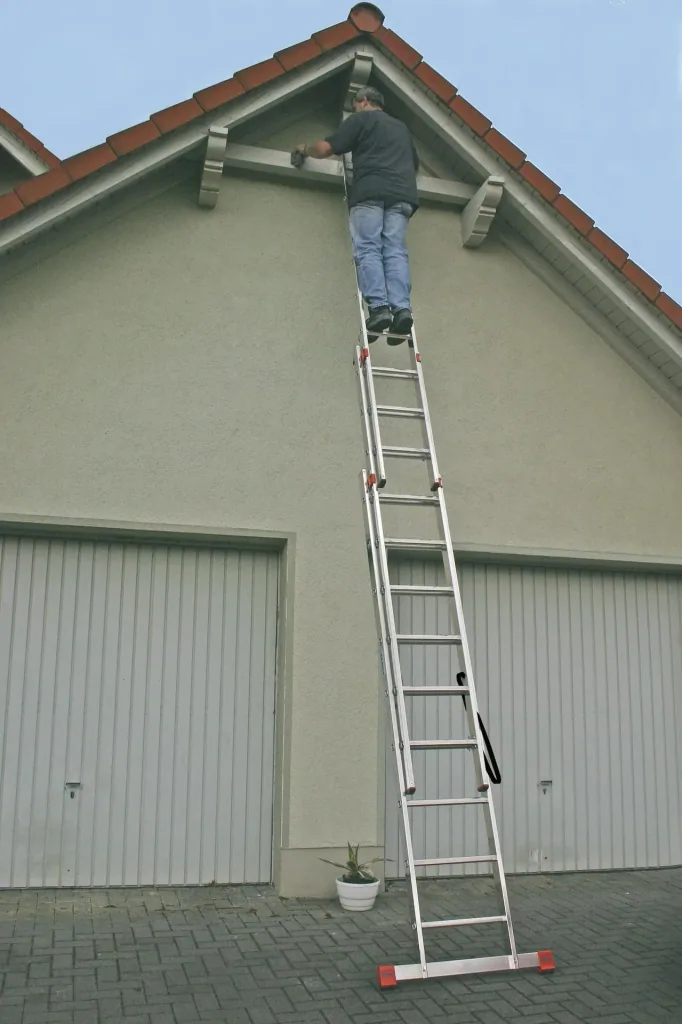 Tribilo Sprossen-Vielzweckleiter 3-teilig, 3 x 9 Sprossen