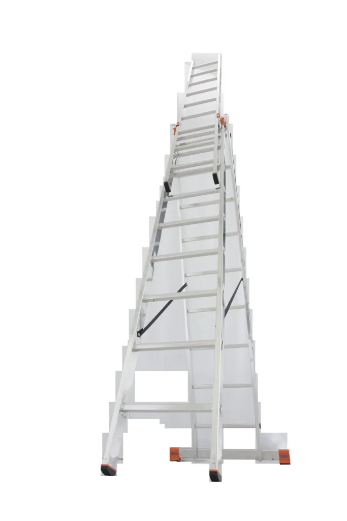 Tribilo Sprossen-Vielzweckleiter 3-teilig, 3 x 9 Sprossen