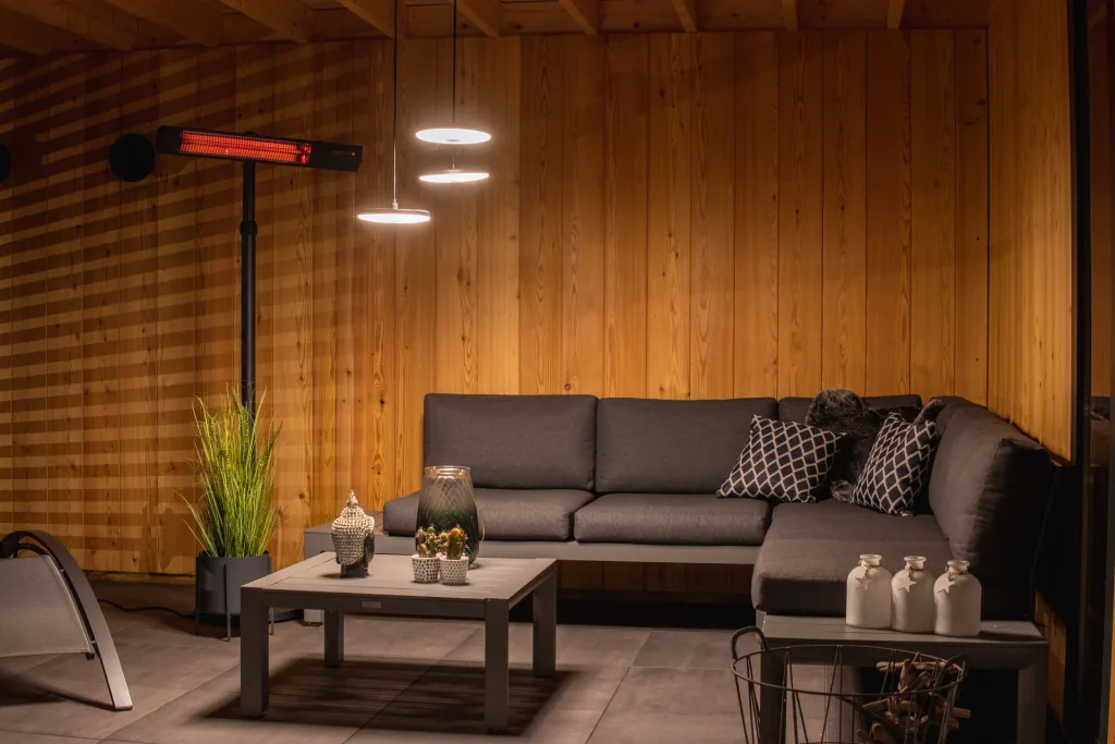 Standheizstrahler Dark Standing Black 2500 Watt