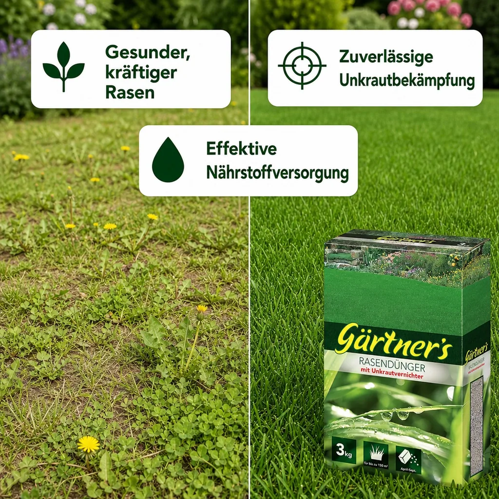 Rasendünger mit Unkrautvernichter 3 kg