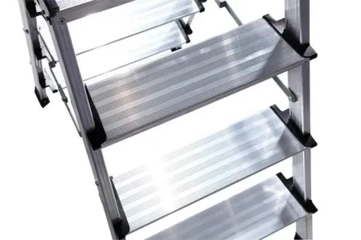 Treppo Doppel-Klapp Tritt (Alu), 2x3 Stufen