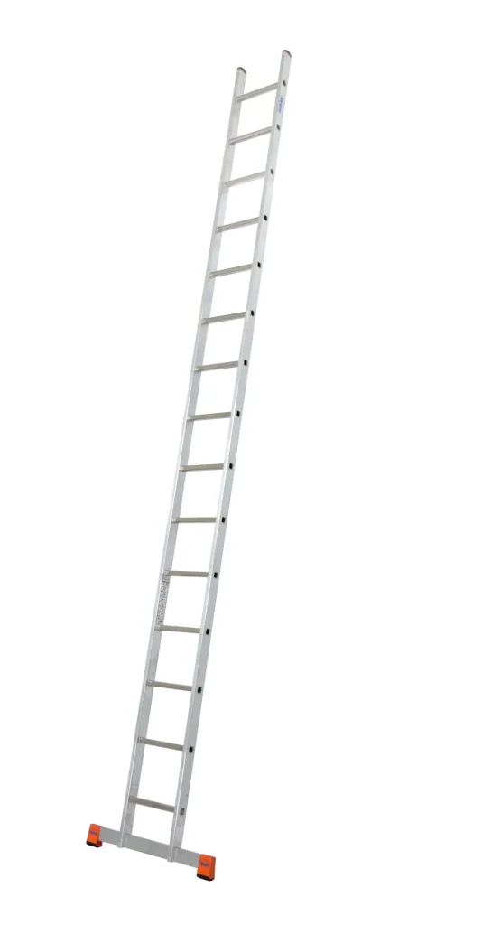 Alu Anlegeleiter mit 15 Sprossen