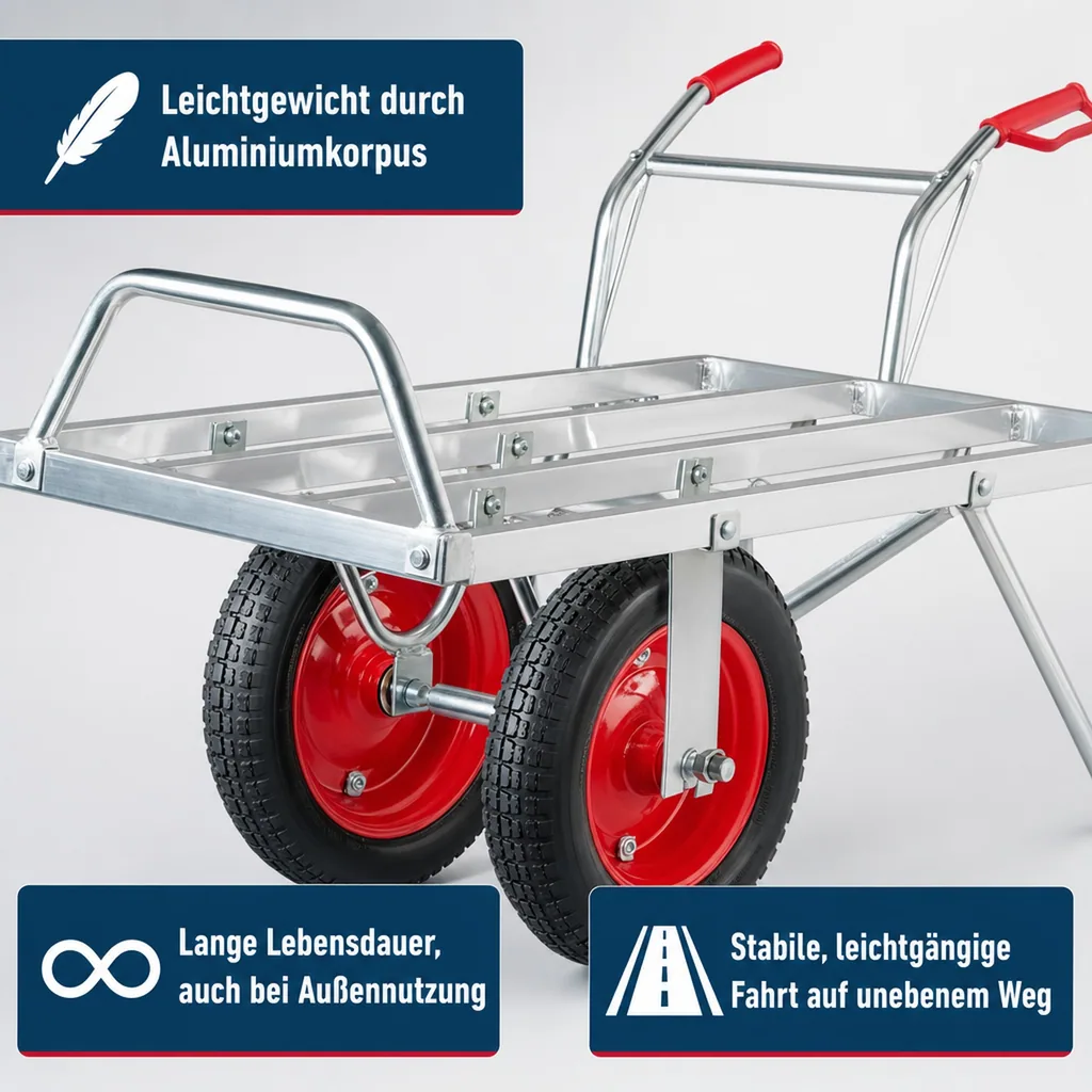 Alu Schweizer Karre, 100 kg Tragkraft