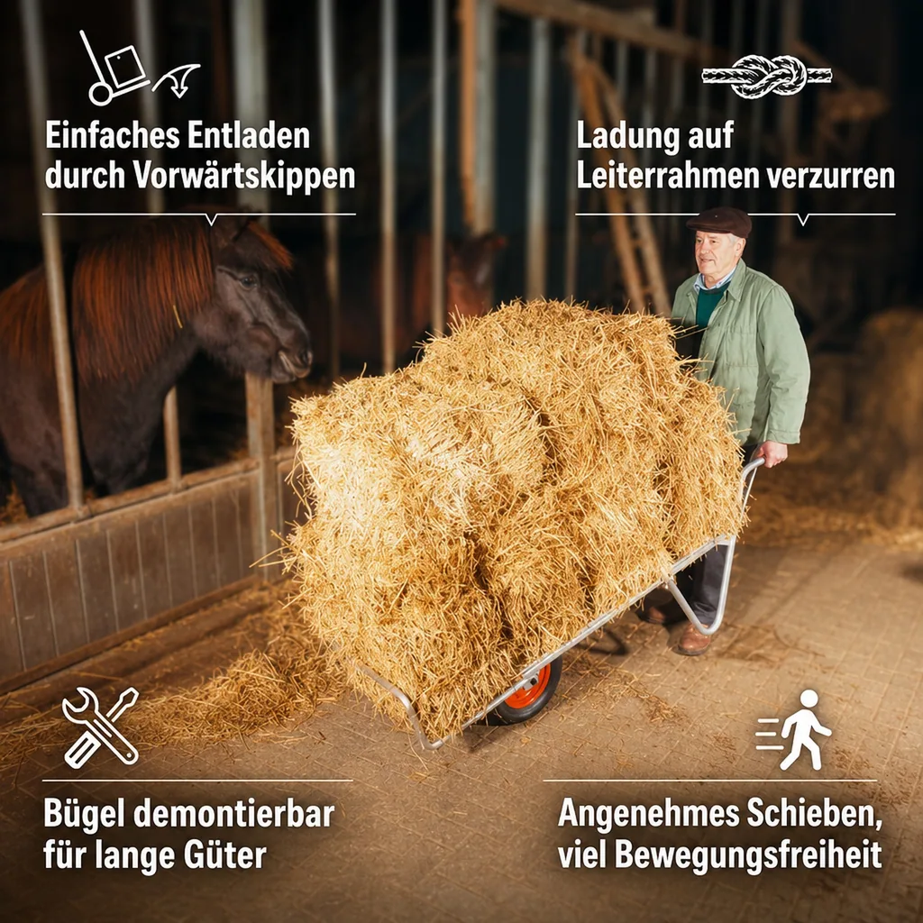 Alu Schweizer Karre, 100 kg Tragkraft