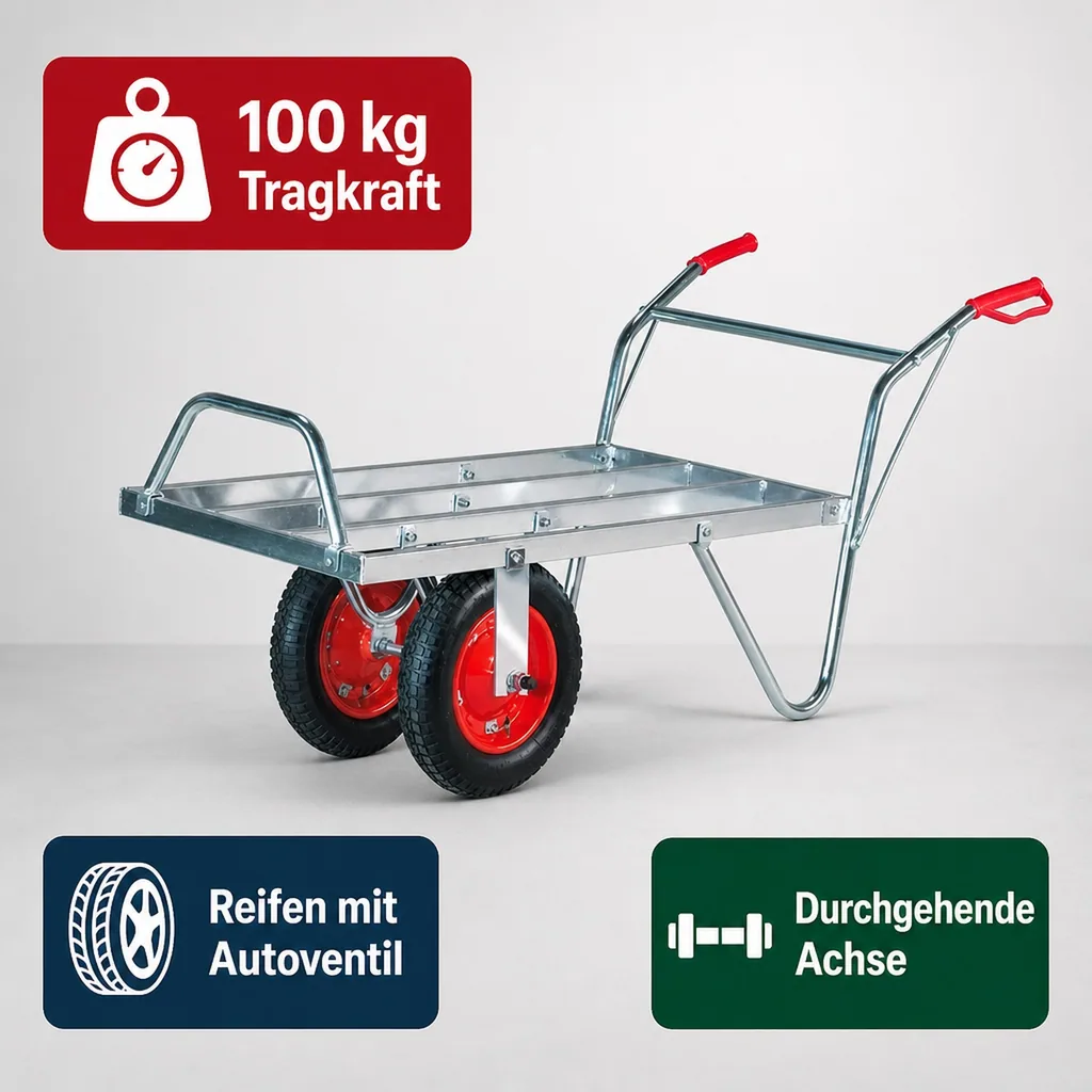 Schweizer Karre aus Alu, 100 kg Tragkraft