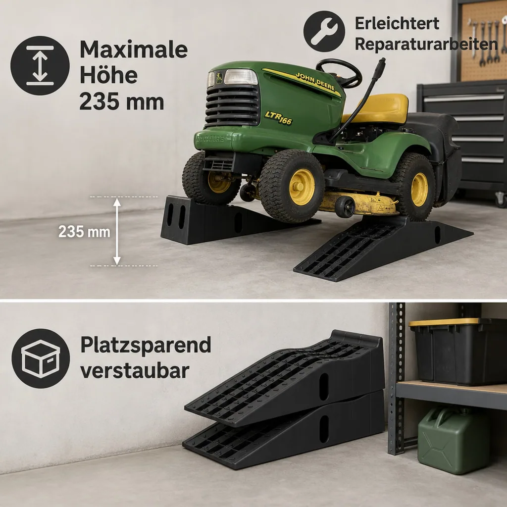 Auffahrrampen-Set Kunststoff 2 Stück / 3T bis 235 mm