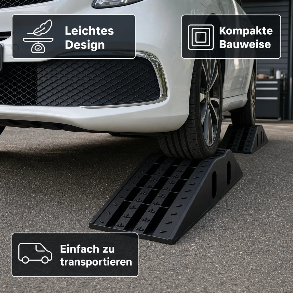 Auffahrrampen-Set Kunststoff 2 Stück / 3T bis 235 mm