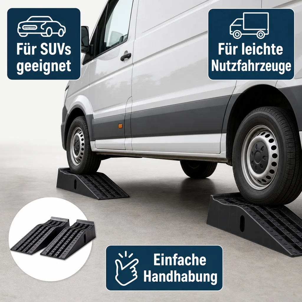 Auffahrrampen-Set Kunststoff 2 Stück / 3T bis 235 mm