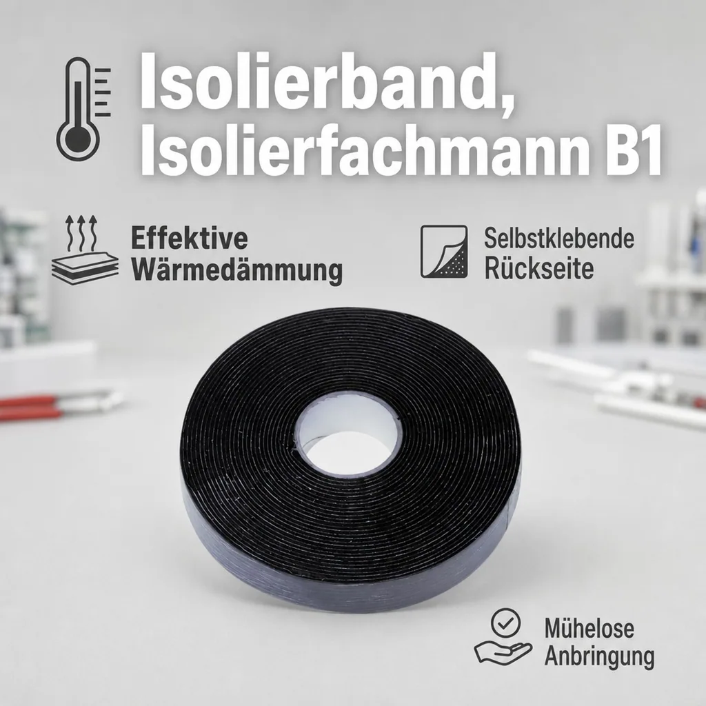 Isolierband, Isolierfachmann B1, 50x3mm, selbstklebend