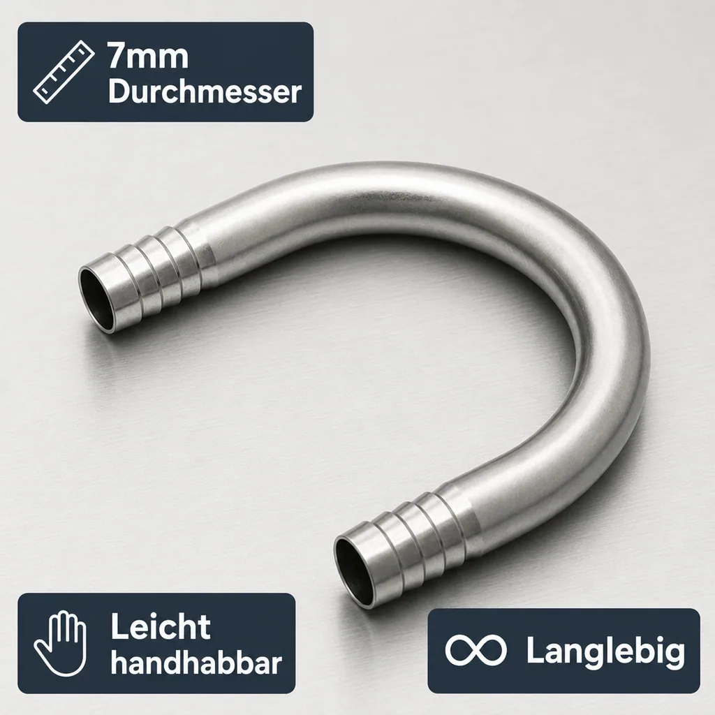 Umkehrbogen für Begleitkühlung , 7mm