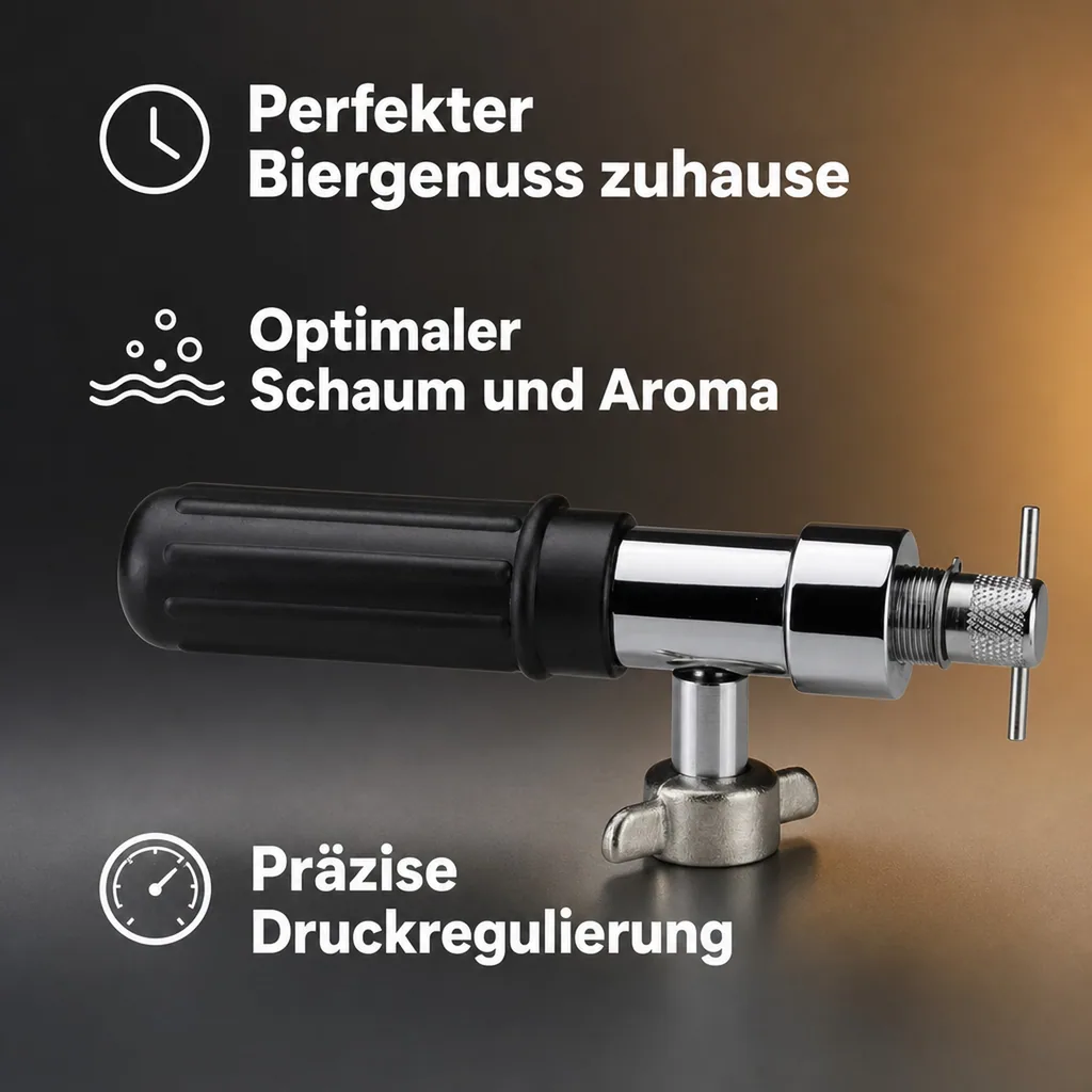 Kleindruckminderer für Kohlensäurekapseln - KEG-Ceomat Anschluß, Größe CO2 Anschluss: 5/8 Anschluss