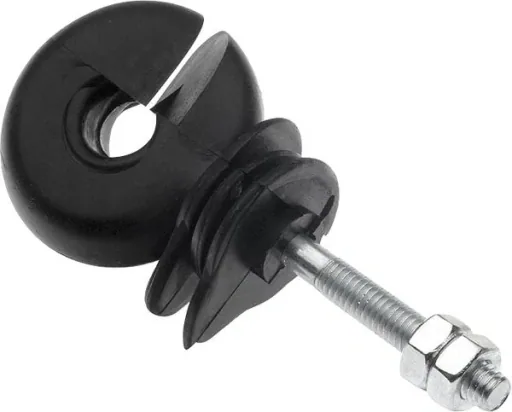 Ringisolatoren, metrisch, M6 x 30 mm für Metallpfähle, 25 Stück