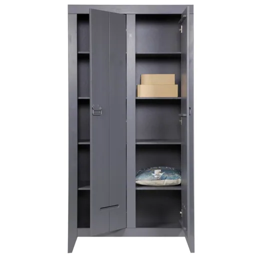 WOOOD Kluis Spind Schrank stahlgrau
