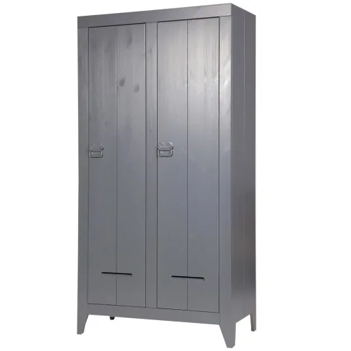 WOOOD Kluis Spind Schrank stahlgrau