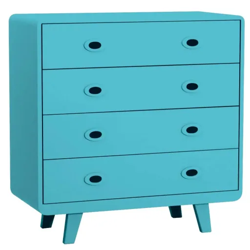 Laurette Kommode Toi & Moi, Farbe: grau