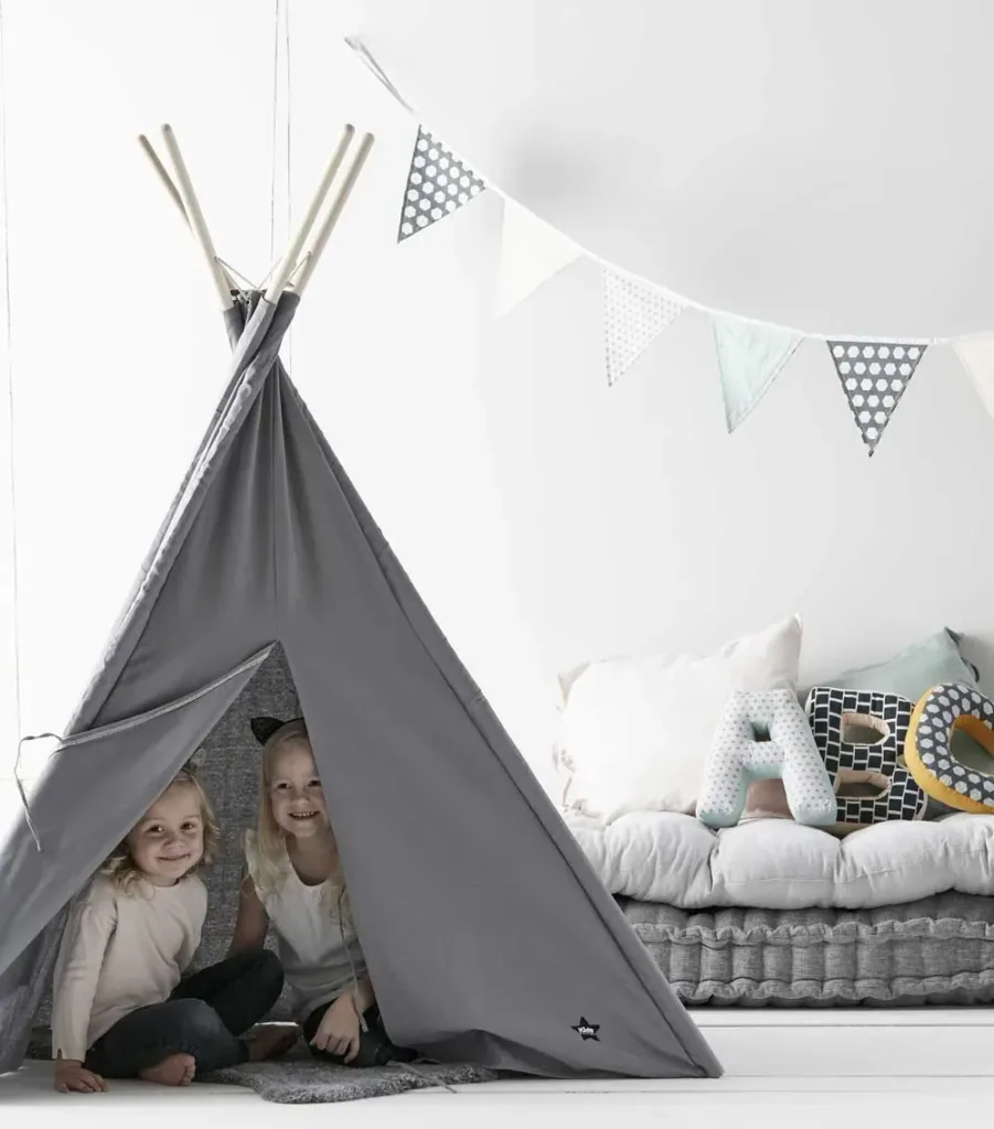 Kids Concept Kinder Tipi grau