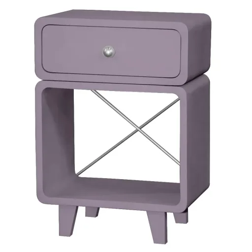 Laurette Nachttisch Chevet Zzzz, Farbe: Bubble Gum