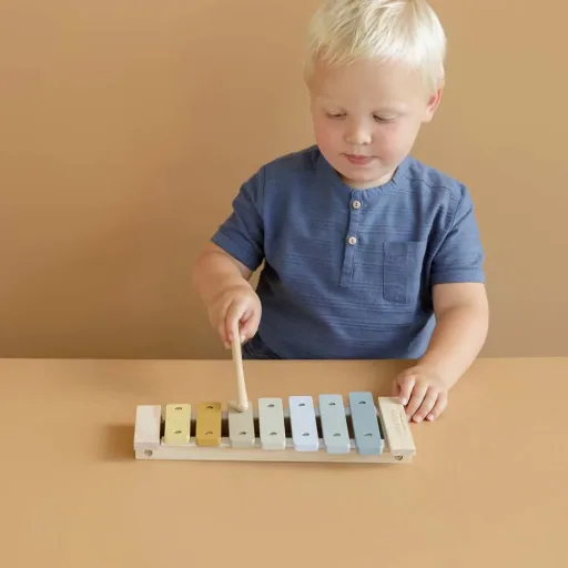 Little Dutch Kinder Xylophon blau
