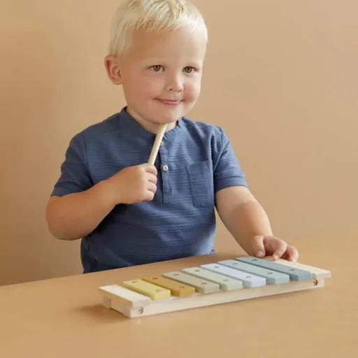 Little Dutch Kinder Xylophon blau